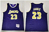 Lakers 23 Lebron James Purple Hardwood Classics Swingman Jersey,baseball caps,new era cap wholesale,wholesale hats